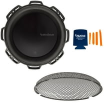 Rockford Fosgate T1D210 Power Series T1 10" Dual 2-Ohm Subwoofer and a T1SG10 10” Stamped Mesh Grille Insert