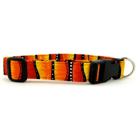 Red Hot Stripes Dog Collar - Size - X-Large