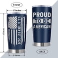 thumbnail image 4 of Proud To Be an American, Patriots Gifts for Men, Patriotic USA Republican Gifts, American Flag Gifts Tumbler 20Oz, US American Citizenship Gifts, 4 of 7