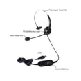 thumbnail image 3 of Single-Sided USB Corded Headset Call Center Monaural Headphone with Adjustable Microphone Mute Volume Control Button, 3 of 8