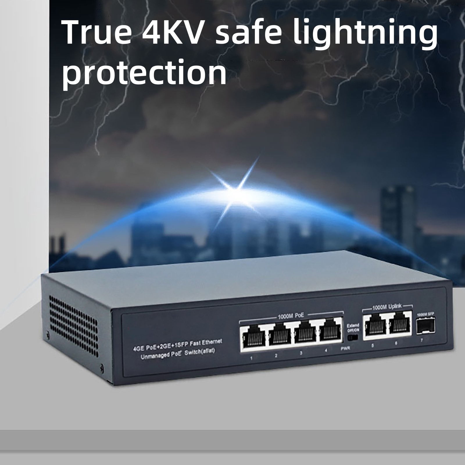CSYANXING Unmanaged Gigabit POE Switch with Power Priority Mechanism for Seamless Network Operation