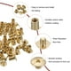thumbnail image 4 of Uxcell 50 juegos M5 x 9mm Tornillo Chicago, tornillos de cabeza Phillips metálicos para unir remaches de cuero, tono dorado, 4 of 6