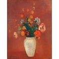 thumbnail image 2 of Redon, Odilon 26x32 White Modern Wood Framed Museum Art Print Titled - Bouquet in a Chinese Vase, 2 of 4