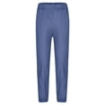 thumbnail image 5 of OSOLU Boys Pants Elastic Waist Side Pockets Jogger Kids Daily Casual Trousers Dark Blue, 5 of 7