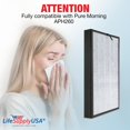 thumbnail image 2 of LifeSupplyUSA 3-in-1 True HEPA Air Cleaner Replacement Filter + Pre-Filter + Carbon Filter Compatible with Pure Morning APH260 Air Purifiers, 2 of 5