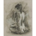 thumbnail image 3 of Harper, Ethan 12x14 Black Modern Framed Museum Art Print Titled - Charcoal Figure Study II, 3 of 5