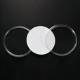 thumbnail image 5 of Uxcell Coin Snap Holder Coin Case Storage Round with Foam Gasket Fit 42-62mm Coins, Clear White 10 Pack, 5 of 6