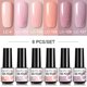 thumbnail image 1 of LILYCUTE 6 unids/set conjunto de esmaltes de uñas de Gel 136 colores brillo Semi permanente híbrido Gel barniz Base capa superior Soak Off UV LED Nail Art Tan Jianjun unisex, 1 of 2
