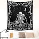 thumbnail image 3 of Tapiz de calavera de The Kissing Lovers, tapices de esqueleto de constelación romántica en blanco y negro, decoración de pared para sala de estar y dormitorio (51,2" x 59,1") oso de fresa Electrónica, 3 of 5