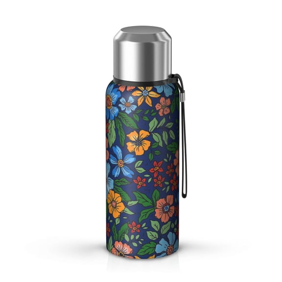 20 Oz Pioneer Flower Coffee Tumbler Double Wall Insulated Stainless Steel Water Bottle | Metal Reusable Thermoses Flask with Cup Cap | Leak & Sweat Proof with Anti-Dust Lid