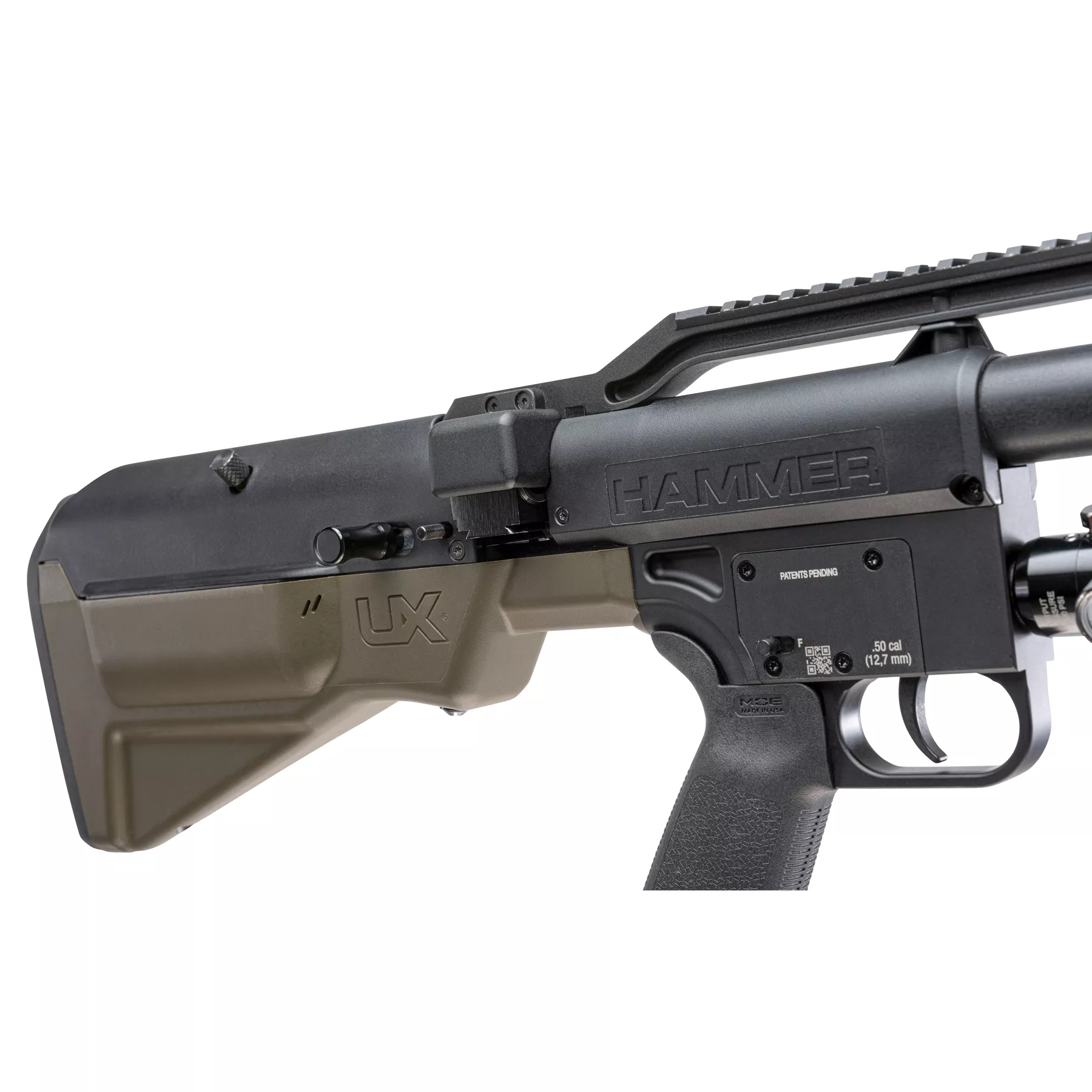 UMAREX Hammer Carbine .50 Caliber Air Rifle – Bolt Action, PCP System, 2-Shot Magazine