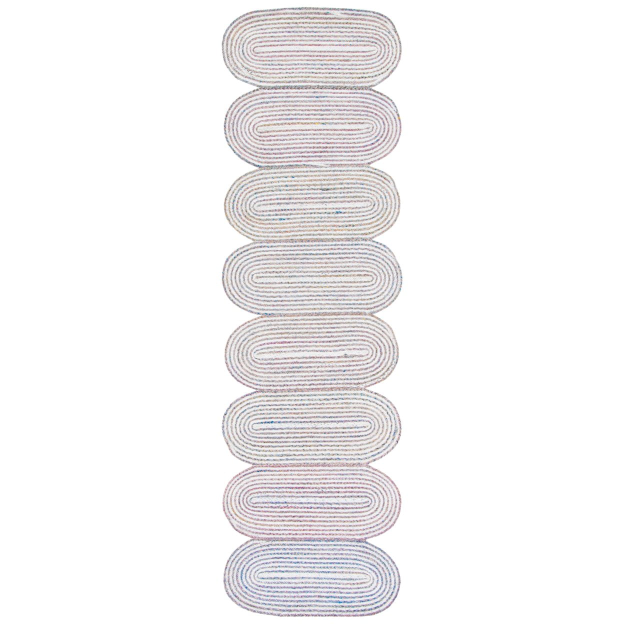 SAFAVIEH Cape Cod Randell Abstract Polyester Area Rug, Ivory/Green, 5' x 8'