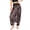 Black, variant on Women's Baggy Boho Yoga Pants Jumpsuit Floral Printed Jumper Romper Smocked Waist Drawstring Gypsy Pant Bohemian Hippie Bloomer Balloon Black One Size