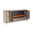 thumbnail image 5 of Liberty Furniture Brentwood Heated LED Fireplace TV Consoles 80 Inch - Sandstone Oak, 5 of 8