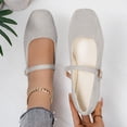 thumbnail image 2 of CAIXAI Ballet Flats Shoes For Women Womens Square Toe On Ballet Comfortable Breathable Casual Shoes Lightweight Soft Sole, 2 of 9