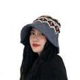 thumbnail image 5 of COCOpeaunt Female Knitting Bucket Hats Harajuku Bucket Hat Fishing Outdoor Panama Hip Hop Cap Mens Summer for Fisherman Hat Women Spring, 5 of 6