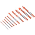 thumbnail image 4 of Drilling Tools, Prevents Slipping Drill Bit Set, 10PCS Longer Life Multifunctional For Tiles Concrete, 4 of 8