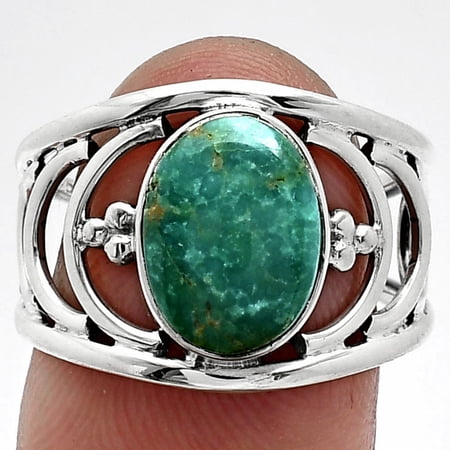 Natural Peruvian Opalina 925 Sterling Silver Ring s.7.5 Jewelry R-1379 SDR243214