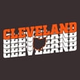 thumbnail image 4 of UGP Campus Apparel Cleveland Retro Repeat - Sports Team City Pride Tailgating T Shirt - Medium - Dark Chocolate, 4 of 6