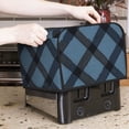 thumbnail image 7 of Toasting Machine Cover 4 Pieces 12.4×10.6×8.3in Dust-Proof Explosion-Proof Waterproof And Wear-Resistant Hollow Bottom Slateblue Buffalo Plaid Check Tartan Scotland_4, 7 of 7