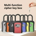 thumbnail image 2 of 1 Set Key Box with Hanging Hook 4 Digit Password High Hardness Good Security Quick Reset Anti-theft Wall-Mounted Key Safe Combination Padlock for Home, 2 of 8