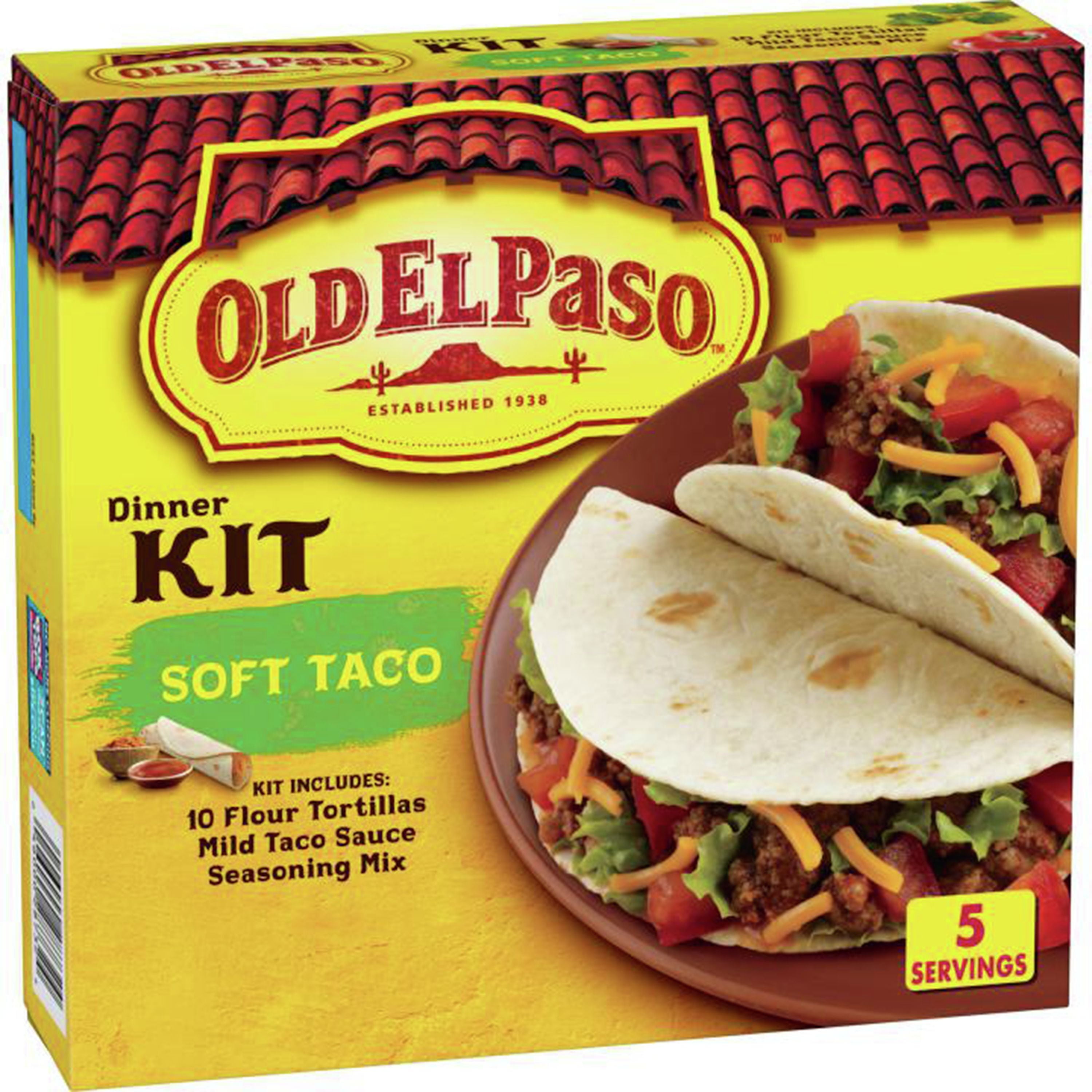 Old El Paso Soft Taco Dinner Kit, 12.5 oz.