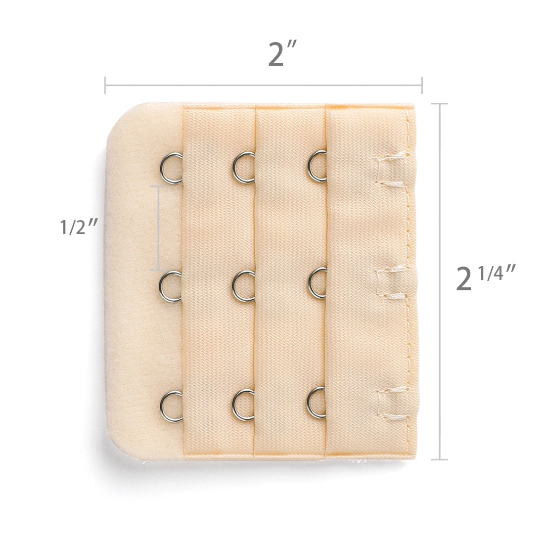Unique Bargains Women's Bra Extender Strap Extension Buckle 3 Hooks 3 Rows