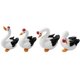 thumbnail image 3 of Glass Swan Figurine Decorative Ornaments for Home Desk 4 Piec, 3 of 4