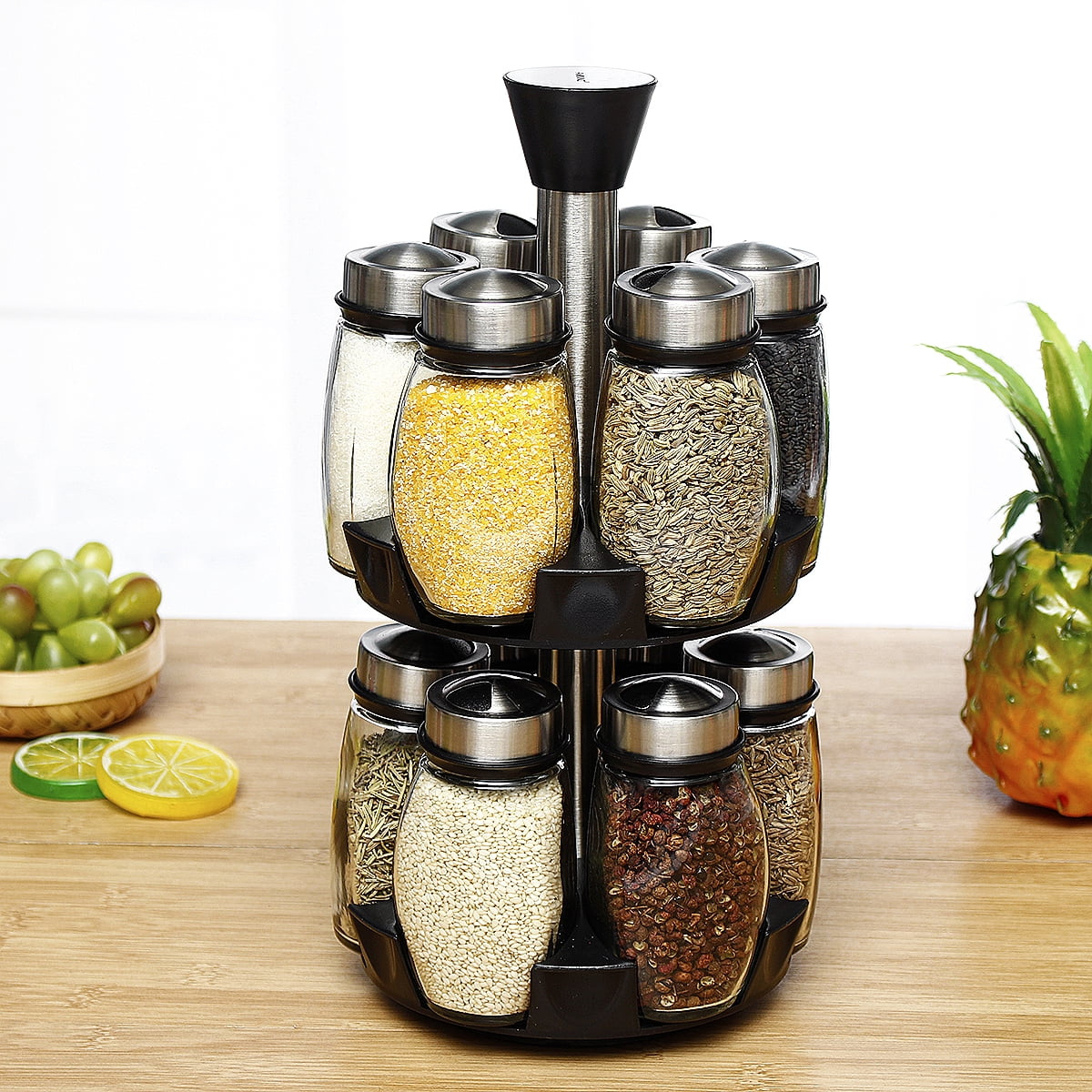 countertop revolving spice rack