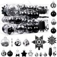 thumbnail image 1 of Set de Adornos Navideños SHareconn 86 Piezas Bolas Negras y Transparentes, 1 of 6