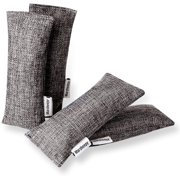 Marsheepy 12 Pack Charcoal Shoe Deodorizer Bags, Bamboo Charcoal Air Purifying bags, Odor Absorber, Odor Eliminator for shoes, Home, Closet, Pet Gray