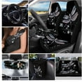 thumbnail image 3 of XYZCANDO Dragonfly Flower Keychain Lipstick Cover Steering Wheel Cover Car Trash Can Center Mirror Cover Coasters Car Seat Cover Seat Belt Cover Fashion for Car Sedan Truck SUV Accessories, 3 of 5