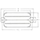 thumbnail image 2 of Juego de Pastilla Humbucker Sunnimix para guitarra eléctrica de doble hoja, 2 of 6
