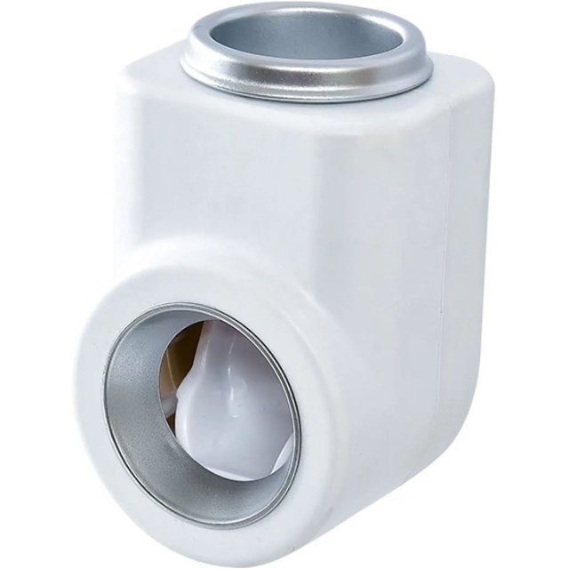 Dispensador automático de pasta de dientes montado en la pared, manos libres con ventosa súper adhesiva, soporte para cepillos de dientes, para cocina, baño, niños y adultos (plata)