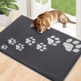 thumbnail image 1 of Timo Indoor Door Mat, Front Door Mat 32"x48" Non-Slip Rubber Backing Absorbent Resist Dirt Entrance Rug, Washable Low-Profile Inside Entry Door Rugs for Entryway, Dog Door Mat, Grey, 1 of 7
