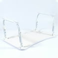 thumbnail image 3 of TEHAUX 1 Paire Table de Lit Hauteur Réglable Blanc Pliant pour Bureau d'École, 3 of 8