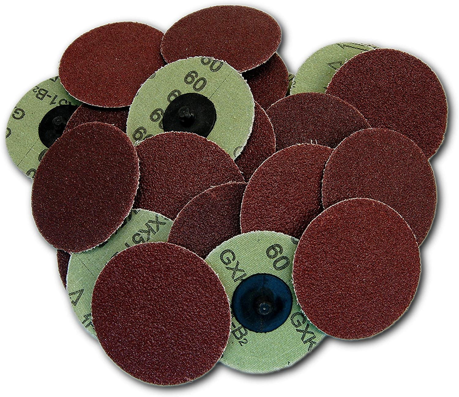 3" ROLOC DISCS 60 GRIT 25PC R TYPE SANDING ABRASIVE ROLL LOCK FINE