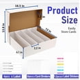 thumbnail image 4 of Caja de almacenamiento para cartas BIU-BOOM 5 filas 42x35x11 cm Capacidad para 3200 cartas, 4 of 7