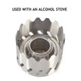 thumbnail image 4 of Estufa Picnic Al Aire Libre Estufa Alcohol Sólido Soporte Estufa Alcohol Portátil Acero Inoxidable 2 Piezas, 4 of 9