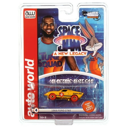 Auto World Silver Screen Machines Sc386 R1 Slot Car 1966 Ford Gt40