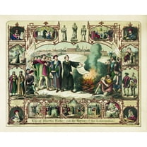 Print: Life Of Martin Luther And Heroes Of The Reformation!, 1874