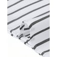 thumbnail image 5 of INSPIRE CHIC Striped Work Tops for Women's Button Down Short Sleeve Business Blouses XS White, 5 of 6