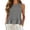 Grey [womens tank tops] [Summer Deals New Arrivals], variant on WEIWEN Linen Tank Tops for Women Dressy Casual Ruffle Hem Sleeveless Vest Shirts Womens Summer Outfits 2026 Trendy Beach Vacation Blouses Green, S