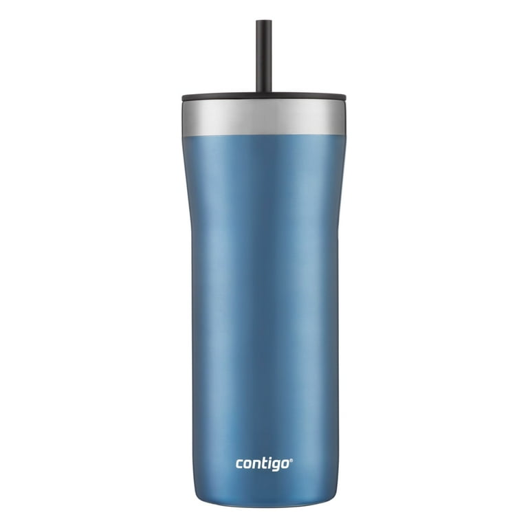 Contigo Streeterville Stainless Steel Tumbler with Plastic Straw