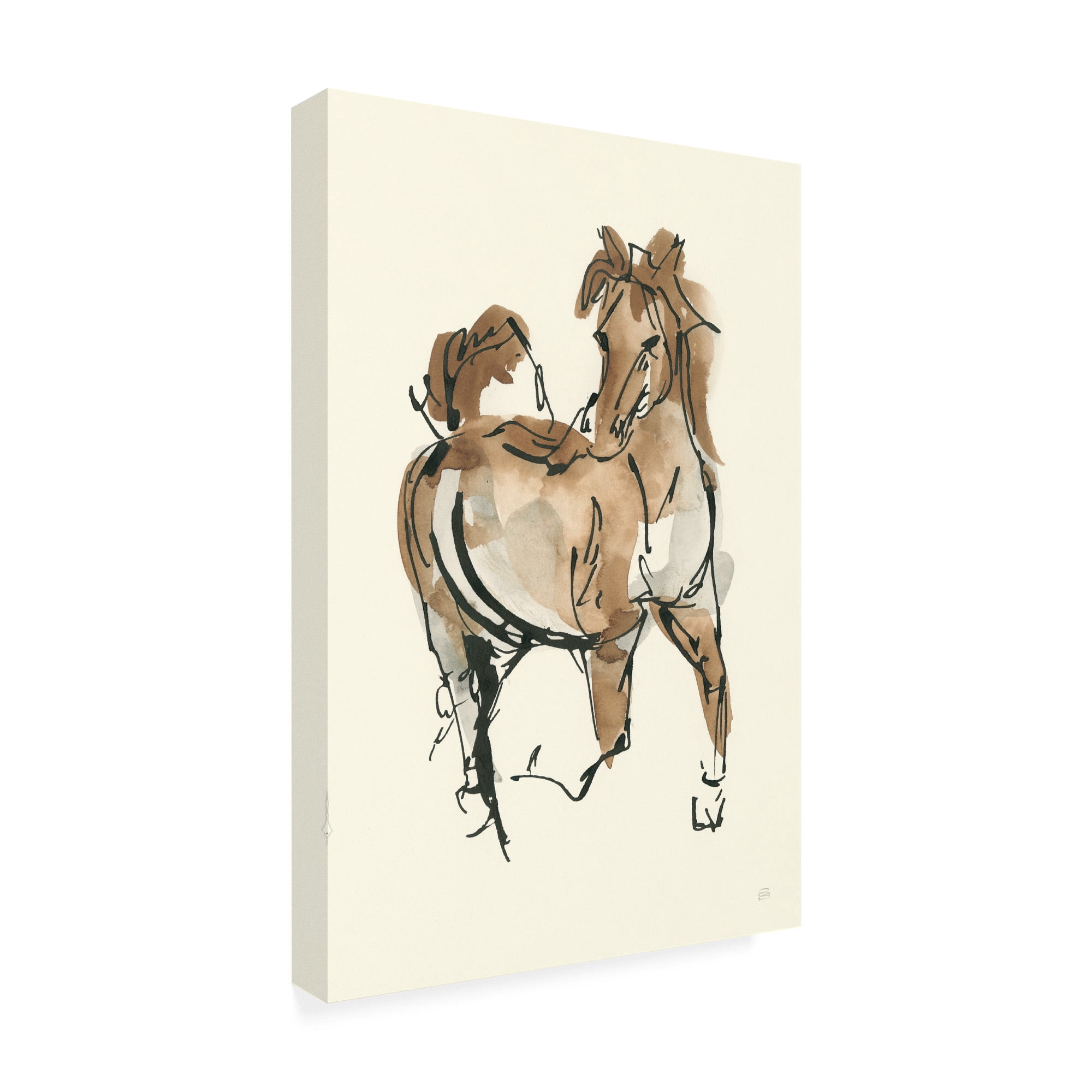 Trademark Fine Art 'Sketchy Horse V' Canvas Art by Chris Paschke