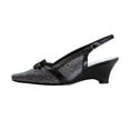 thumbnail image 3 of FLORAL Arisha Women's Wide Width Dress Wedge Pumps BLACK 8.5, 3 of 6