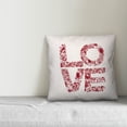 thumbnail image 2 of Creative Products Love Floral 18x18 Spun Poly Pillow, 2 of 2