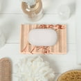 thumbnail image 6 of TABHOUKIT Luxury Marble Soap Dish Tray,Rectangle Stone Marble Soap Tray,Self Draining Soap Holder for Bathroom, Kitchen (Pink), 6 of 7