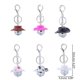 thumbnail image 4 of Pink Cowgirl Cowboy Hat Car Charm Rear View Mirror Hanging-disco Ball-bling Keychain, 4 of 4