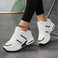 thumbnail image 5 of Mepaouo Women's Chunky Platform Sneakers Air Cushion Casual Dad Shoes Lace up Mesh Tennis Walking Shoes, 5 of 8
